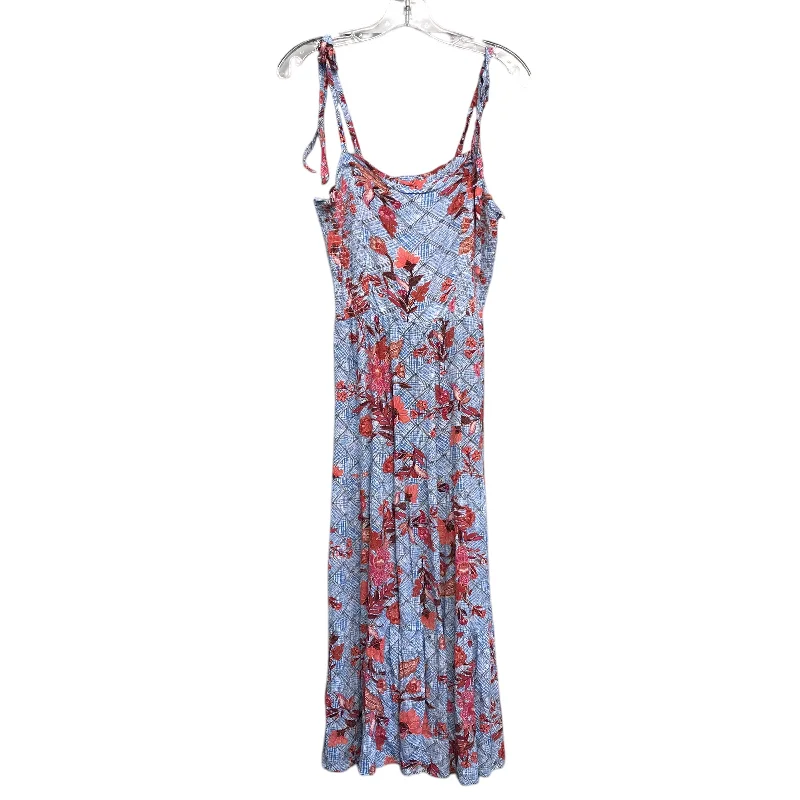 Dress Casual Maxi By Knox Rose In Blue & Pink, Size:M Tunics Floral girly