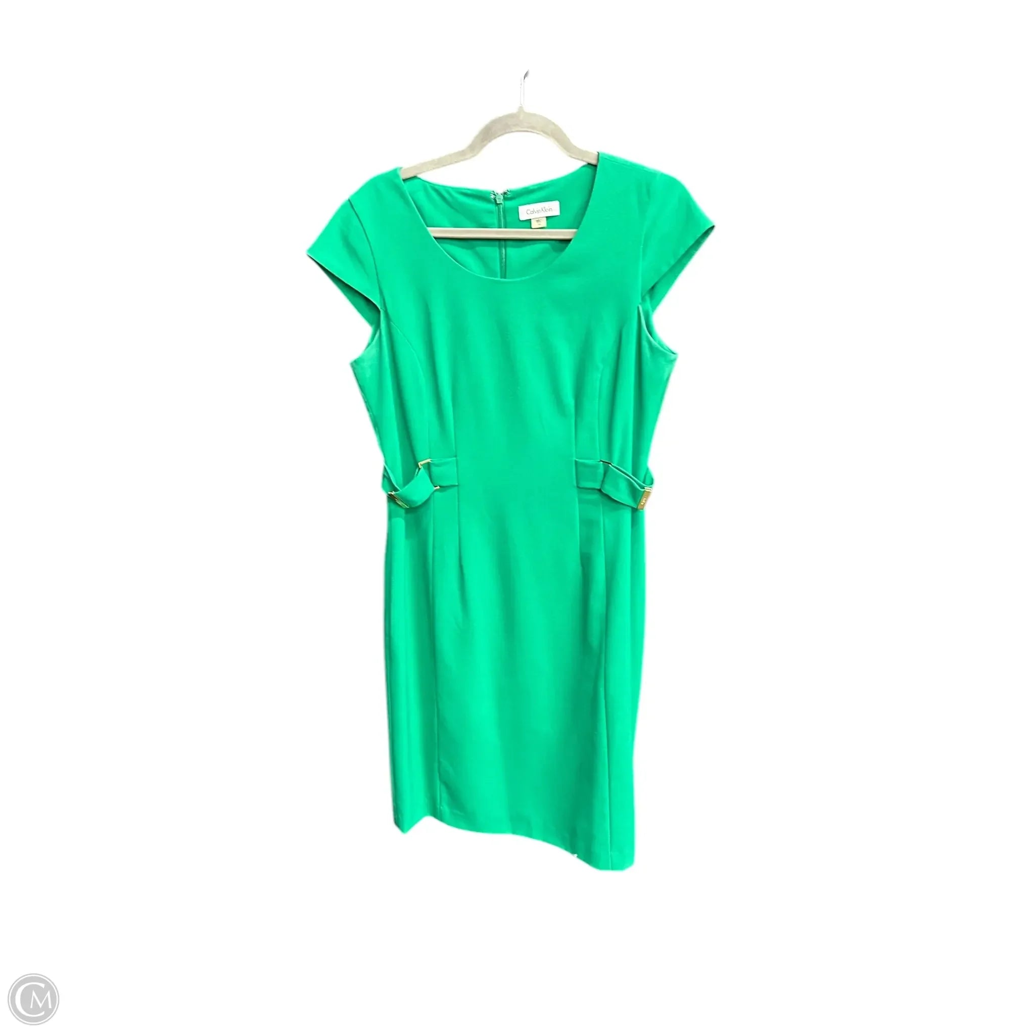 Dress Work By Calvin Klein In Green, Size: M Tunics Yoga stretchy