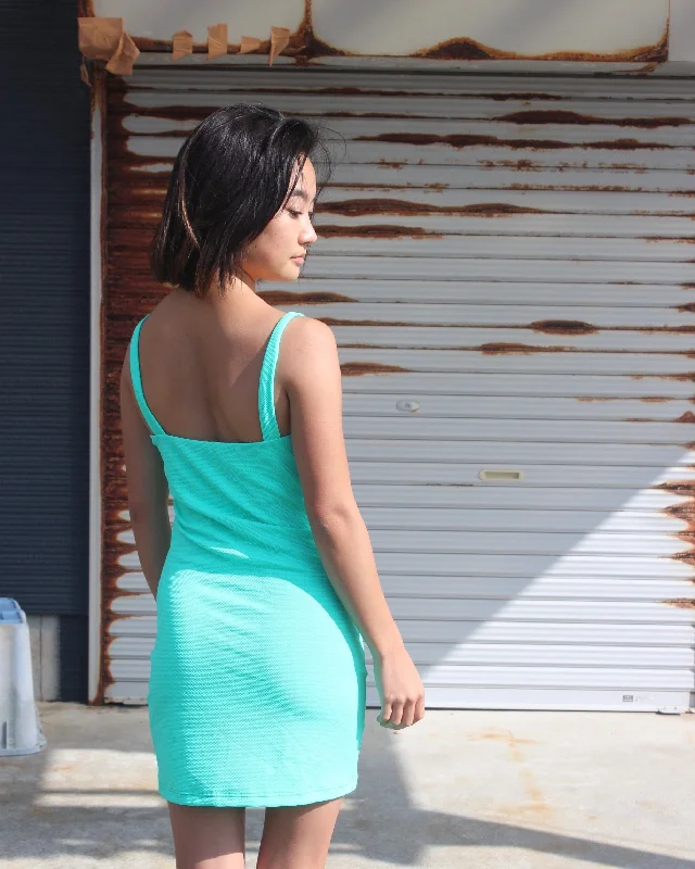 MINI DRESS WAVE Mint Trendy Tulle Mini Dress