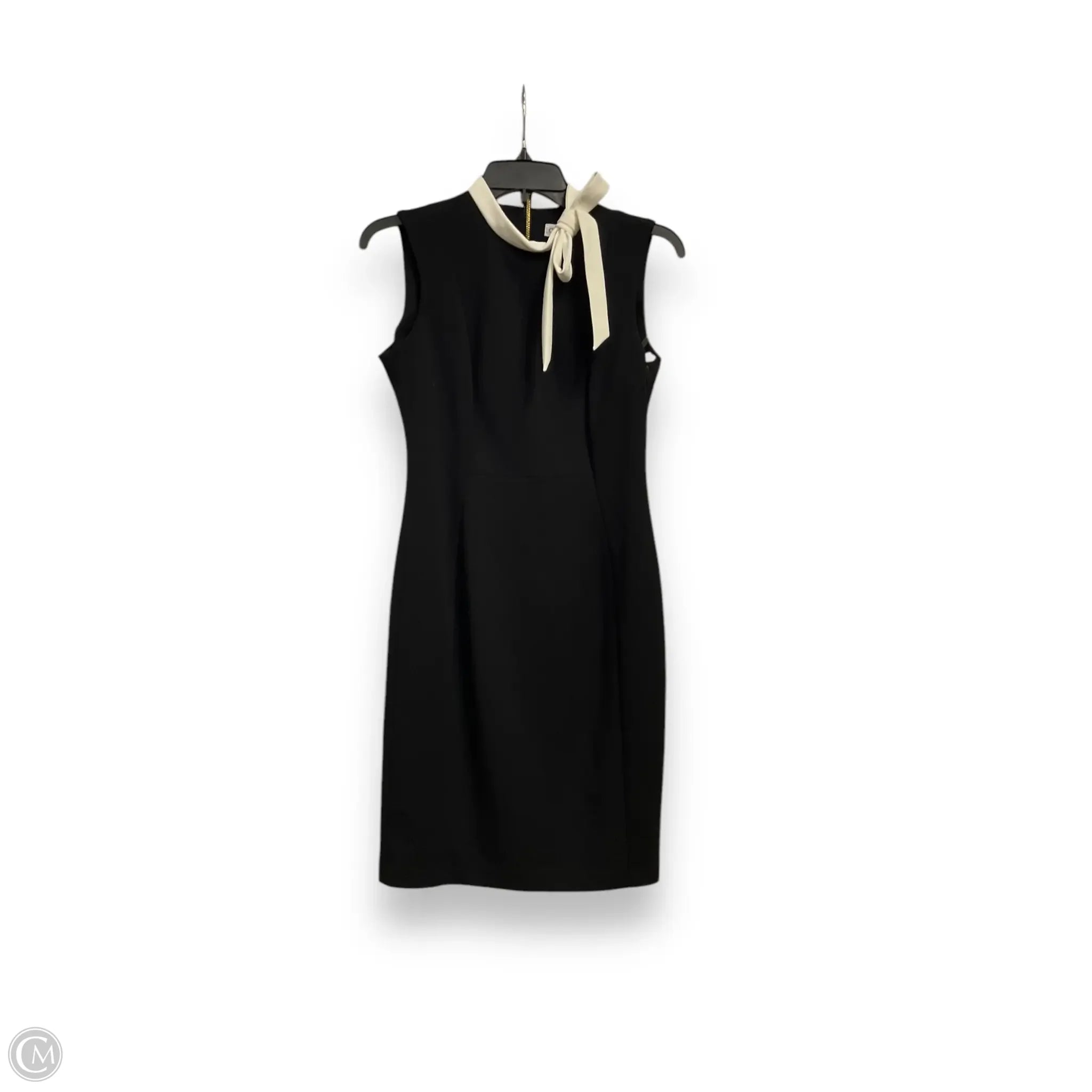 Dress Casual Short By Calvin Klein In Black & White, Size: M Tunics Spring floral