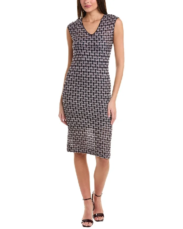 M Missoni Knit Wool-Blend Midi Dress Tunics Summer linen