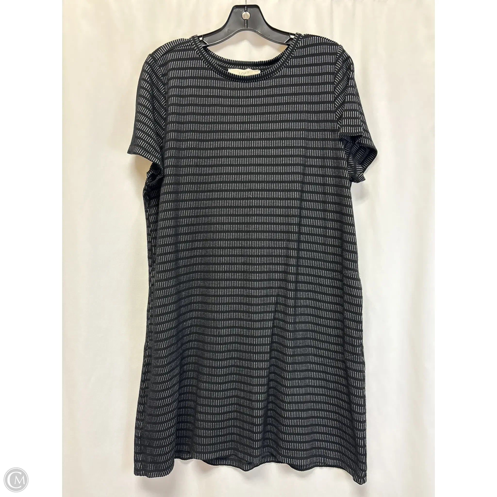 Dress Casual Midi By Loft In Black, Size: Xl Tunics Trousers formal