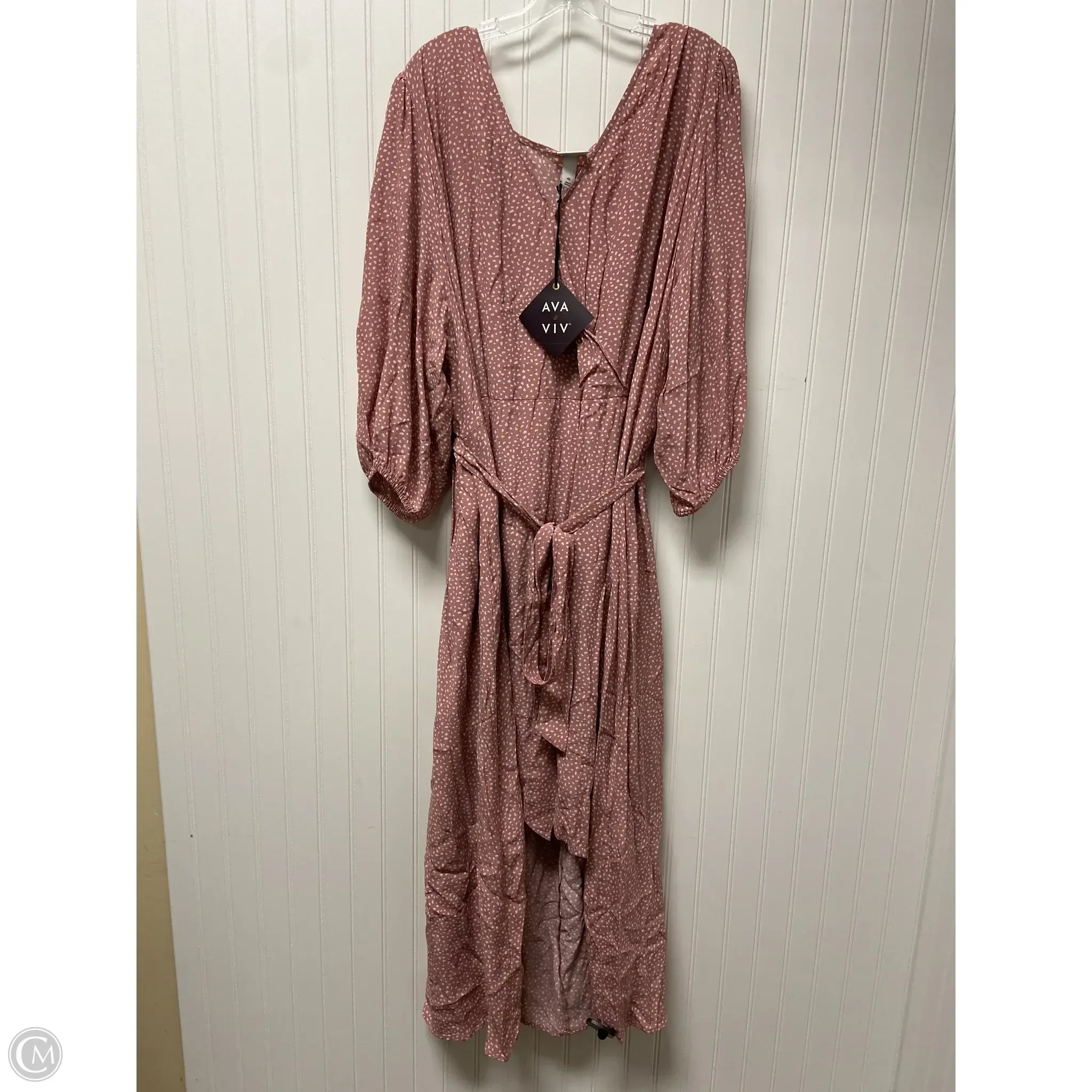 Dress Casual Maxi By Ava & Viv In Pink, Size: 4x Tunics Sophisticated sleek