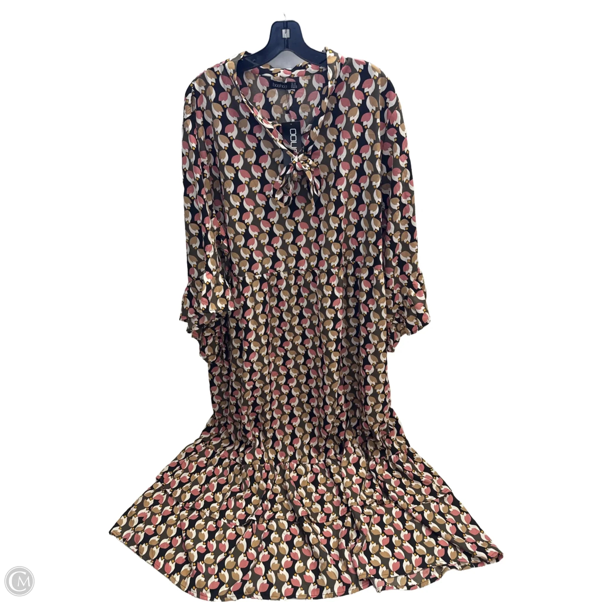 Dress Casual Maxi By Boohoo Boutique In Multi-colored, Size: 24 Tunics Ceremony elegant