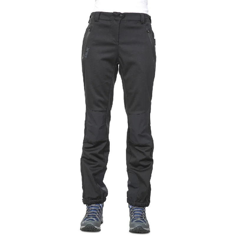 Sola - Women's Dlx Breathable Softshell Walking Trousers - Black Trousers versatile functional