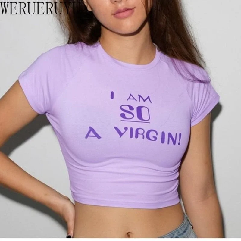 Crop Top (I am So a virgin) Modern Contemporary Chic