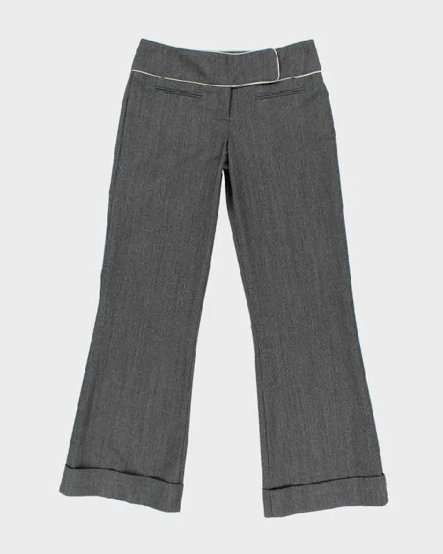 Y2k 00s Bebe Grey Suit Trousers - W30 L29 Trousers Polka Dot Cute
