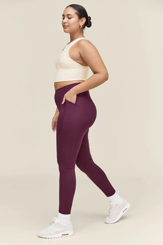 Compressive POCKET High-Rise Legging by Girlfriend Collective Fashionable Sports Leggings Compressive POCKET High-Rise Legging by Girlfriend Collective Fashionable Sports Leggings