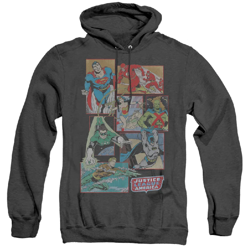 Justice League Justice League Boxes - Heather Pullover Hoodie Plunging Neck Pullover