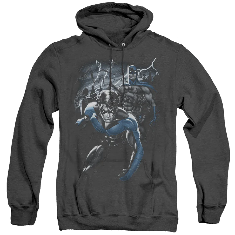 Nightwing Dynamic Duo - Heather Pullover Hoodie Thin Wool Pullover