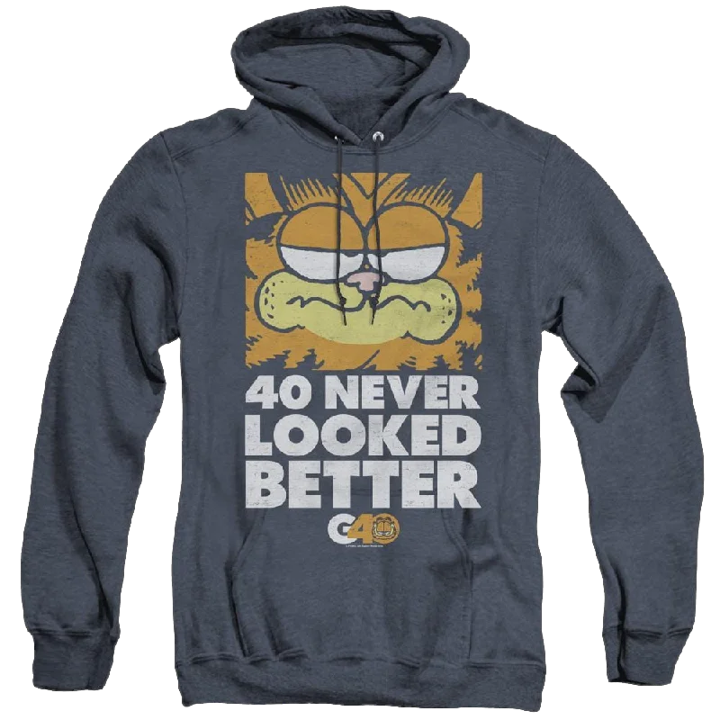 Garfield 40 Looks - Heather Pullover Hoodie Wide Sleeve Pullover