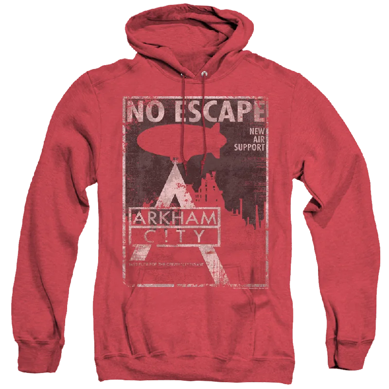 Batman Arkham City No Escape - Heather Pullover Hoodie Boxy Neck Sweater