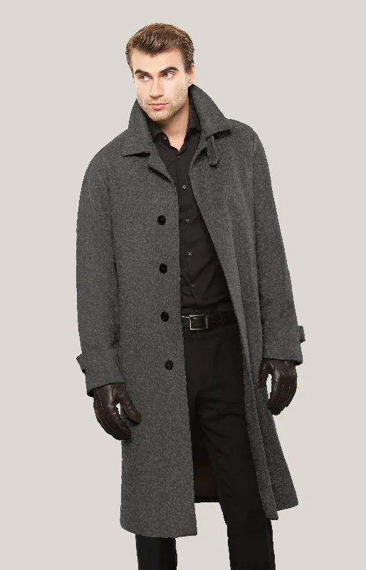 ESSEX Wool & Cashmere Coat Collared Crew Neck Turtle Neck