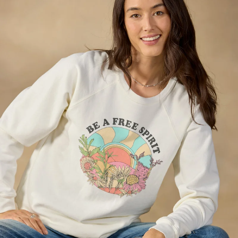 Free Spirit Sweatshirt Hoodie with Raw Hem Edgy Unfinished