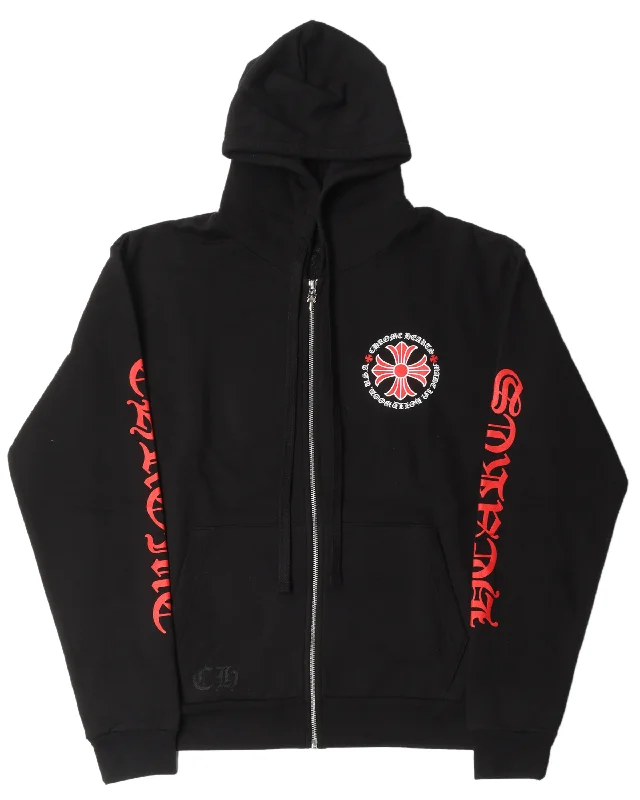 "Made In Hollywood" Zip-Up Hoodie Hoodie with Hem Drawcord Adjustable Customizable