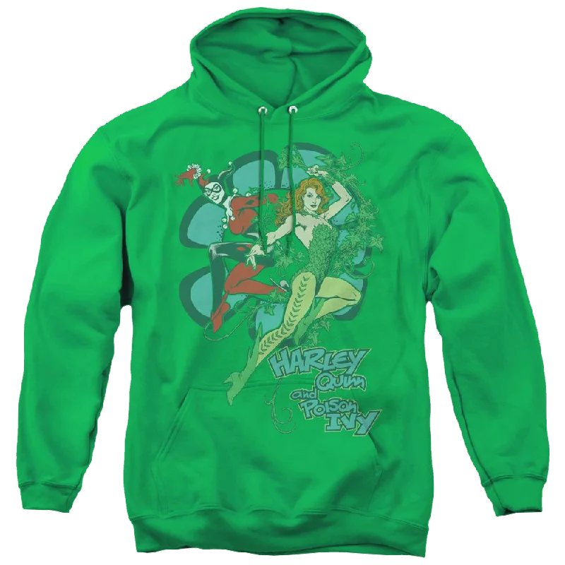 Harley Quinn Harley And Ivy - Pullover Hoodie One Shoulder Top