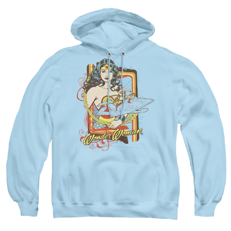 Wonder Woman Invisible Jet - Pullover Hoodie Polo Neck Sweater
