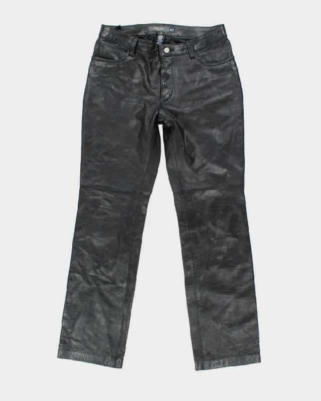 Vintage Women's GAP Bootcut Fit Leather Trousers - W28 L30 Trousers Recommended Stylist