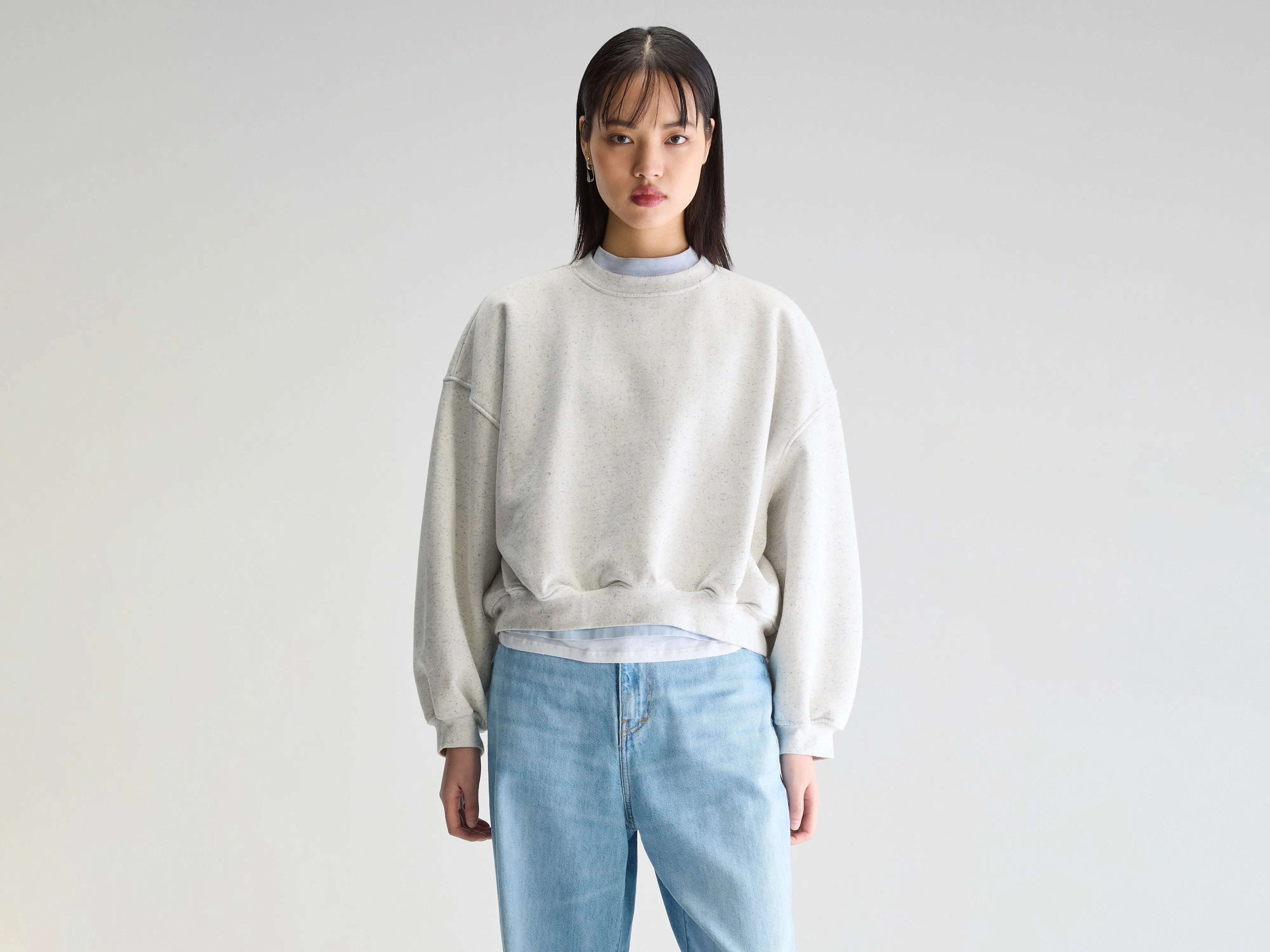 Fancy cropped crewneck sweatshirt (251 / W / COMBO A) Hoodie with Oversized Fit Loose Comfortable Fancy cropped crewneck sweatshirt (251 / W / COMBO A) Hoodie with Oversized Fit Loose Comfortable