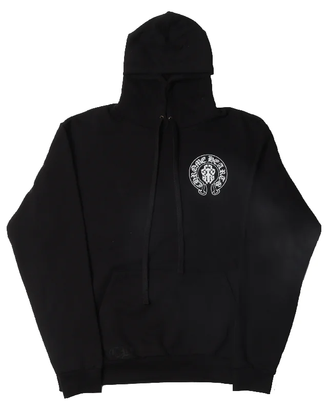 USA Horseshoe Hoodie Hoodie with Snap Buttons Easy Quick