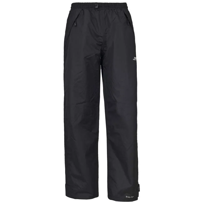 Tutula Women's Waterproof Trousers - Black Wide Leg Loose Fit Mid Waist