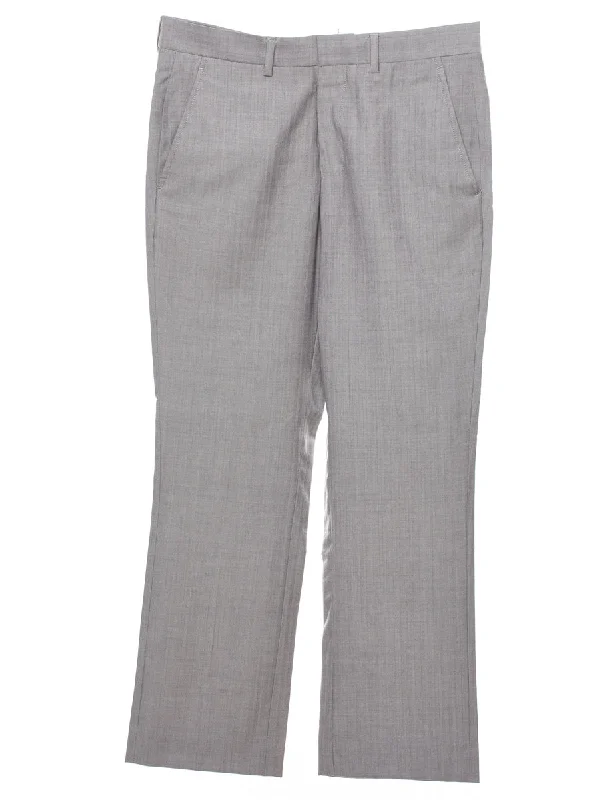 Nautica Herringbone Tweed Trousers - W32 L30 Trousers Formal Black