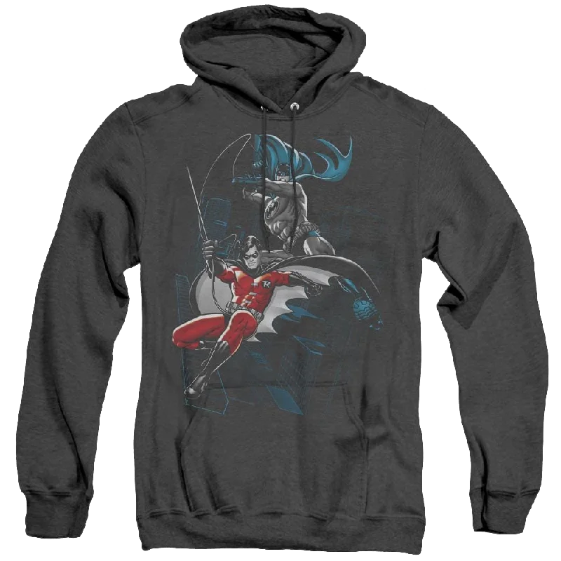 Robin Black And White - Heather Pullover Hoodie Faux Fur Trim