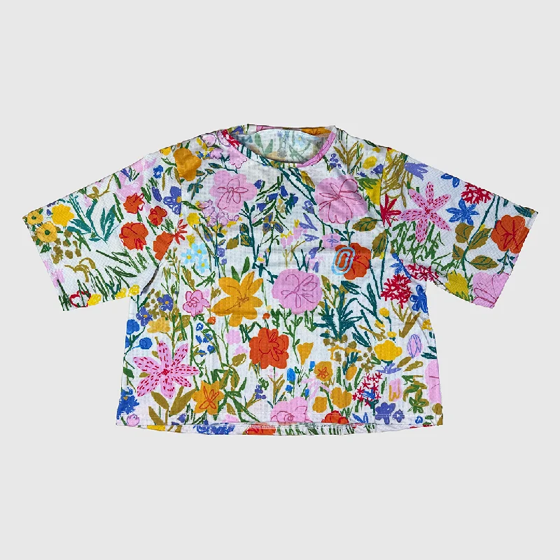 Wildflower Women's Crop Top Fleece Fabric Down Fabric Feather Fabric