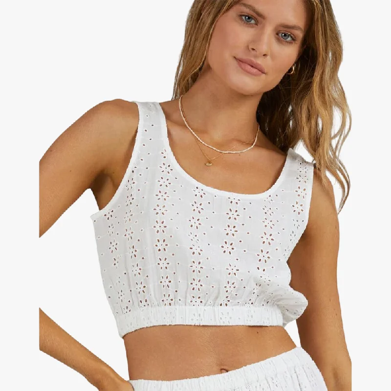 Billabong Womens Moon Dance Crop Top White Hooded Caped Shawl Collar