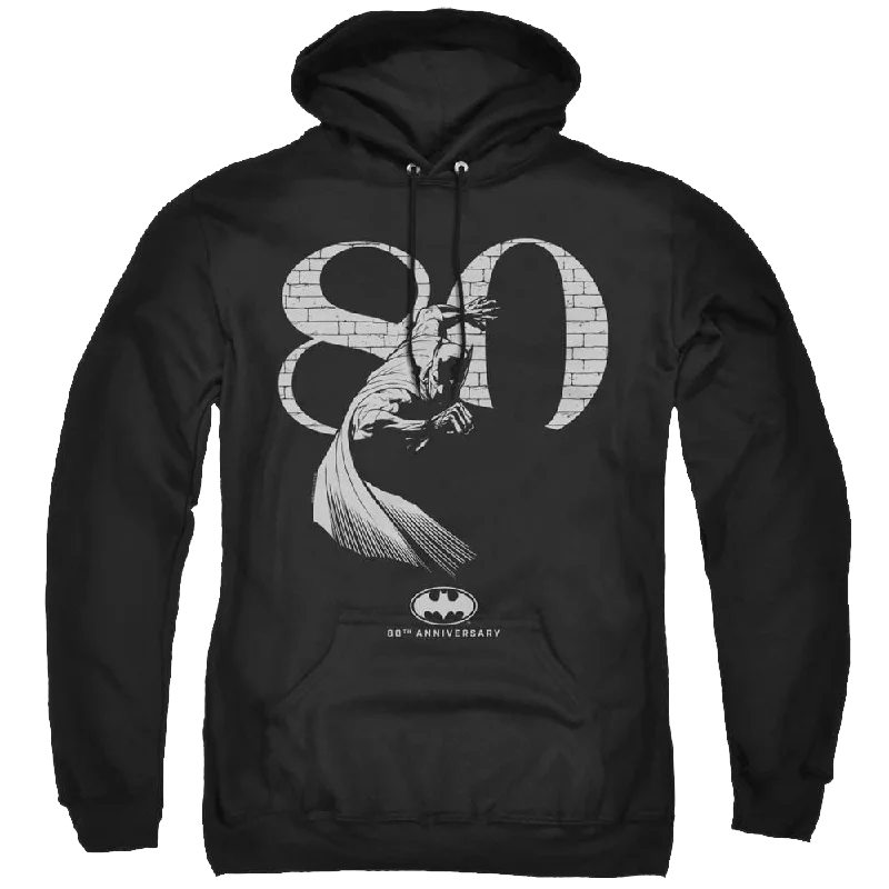 Dc Batman 80 Wall - Pullover Hoodie Leg Sleeve Comfort