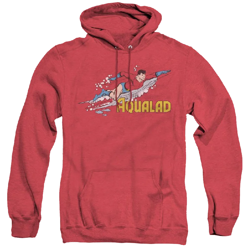More Dc Characters Aqualad - Heather Pullover Hoodie Besom Neck Pullover