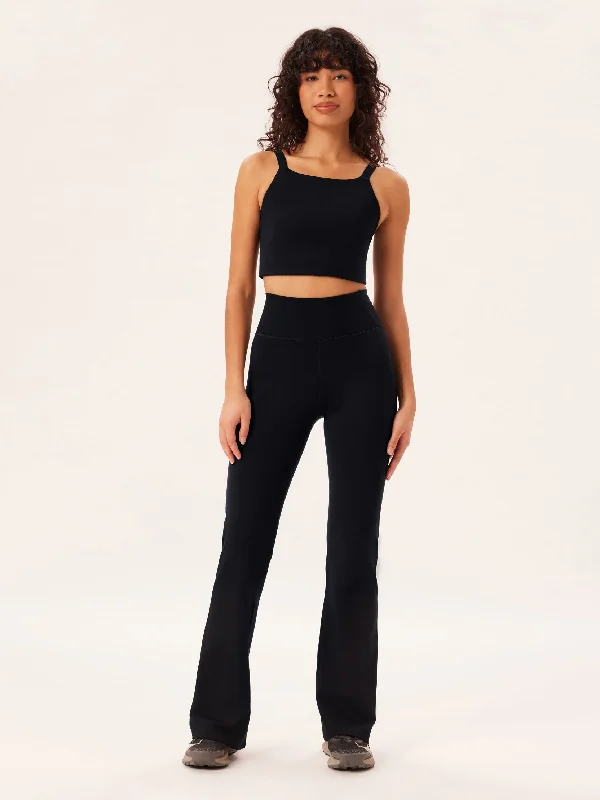 Girlfriend Collective Compressive Flare Legging - Black Trendy High-Waist Tummy Control Leggings Girlfriend Collective Compressive Flare Legging - Black Trendy High-Waist Tummy Control Leggings