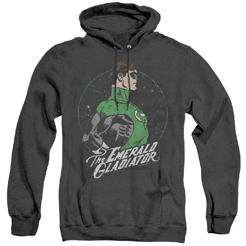 Green Lantern Star Gazer - Heather Pullover Hoodie Notched Neck Pullover