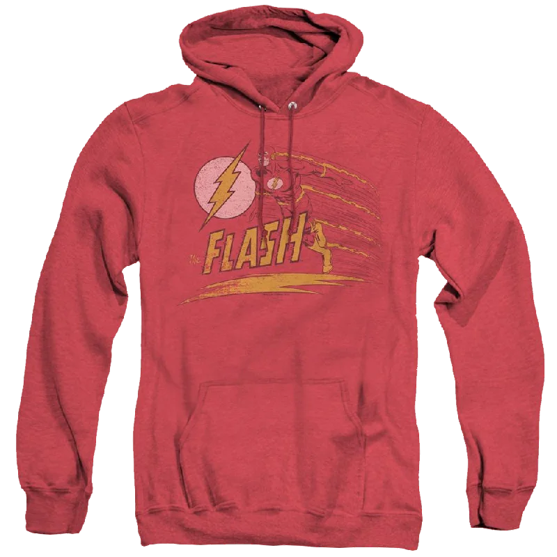 Flash, The Like Lightning - Heather Pullover Hoodie Long Bell Sleeve
