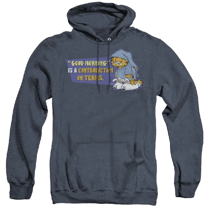 Garfield Contradicition In Terms - Heather Pullover Hoodie Turtleneck Warm Pullover