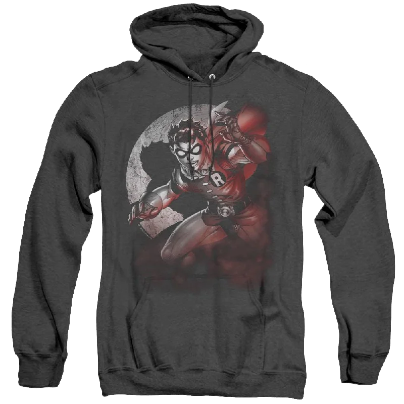 Robin Robin Spotlight - Heather Pullover Hoodie Cold Shoulder Design