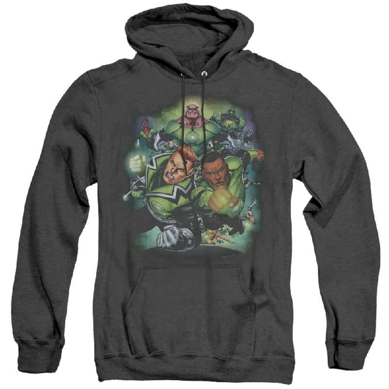 Green Lantern Corps #1 - Heather Pullover Hoodie Ruffle Sleeve Feminine