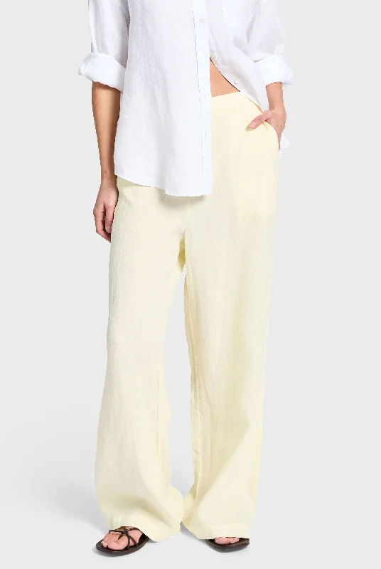 Linen Relaxed Trouser Trousers cozy comfortable