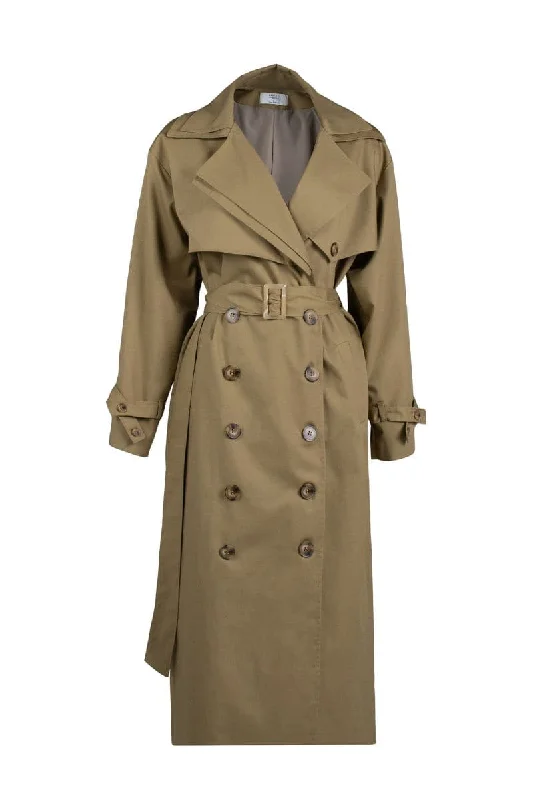 MARY DOUBLE-LAPEL TRENCH COAT Vest Waistcoat Gilet