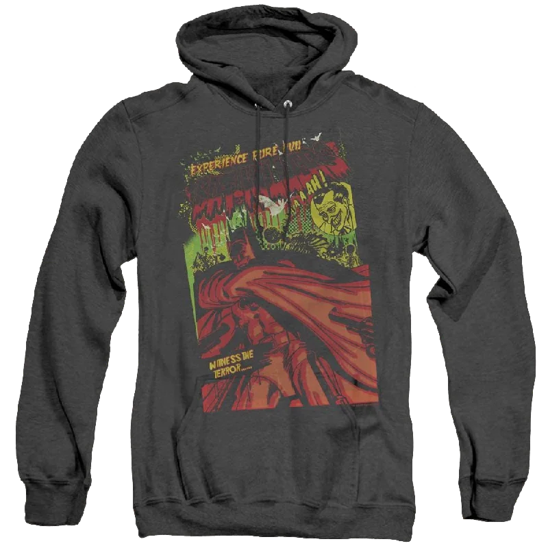Dc Batman Bat Killers - Heather Pullover Hoodie Flutter Sleeve Feminine