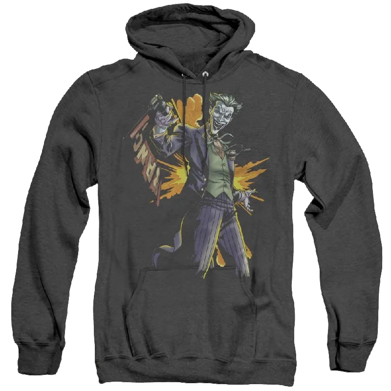 Dc Batman Joker Bang - Heather Pullover Hoodie Soft Wool Sweater