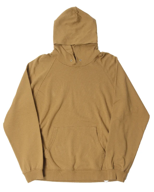 Gold Raglan Hoodie Hoodie with Hem Ribbing Snug Secure
