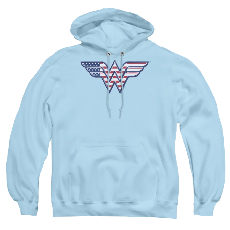Wonder Woman Red,White & Blue - Pullover Hoodie Bolero Style Sweater