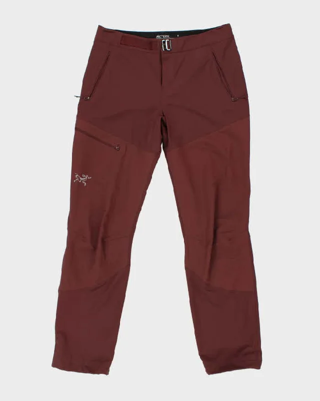 Vintage Women's Arc'teryx Lightweight Hiking Trousers - W32 L29 Trousers Velvet Soft