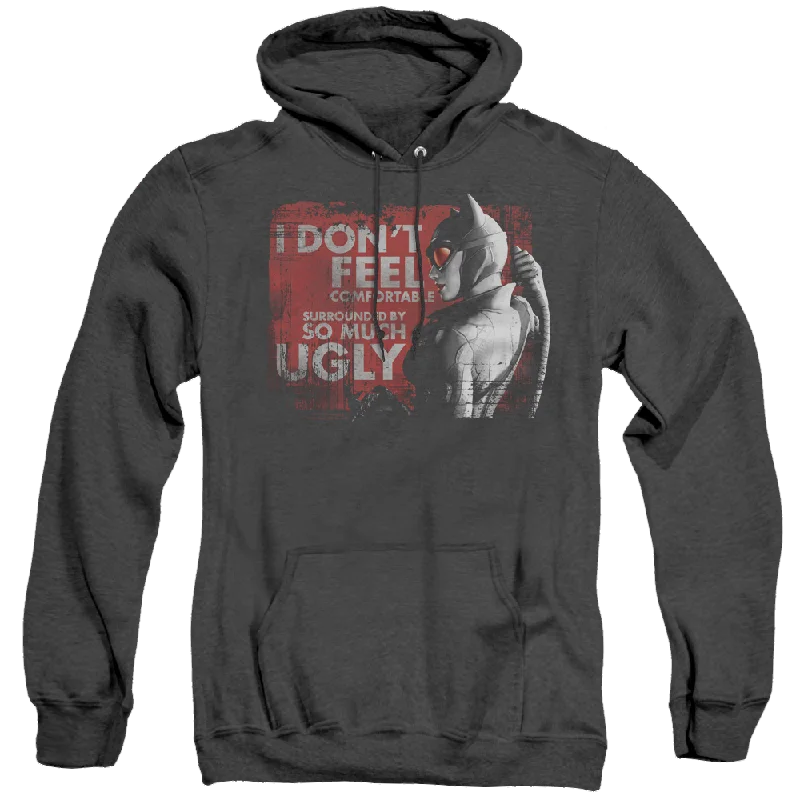 Batman Arkham City So Much Ugly - Heather Pullover Hoodie Wrist Length Sleeve
