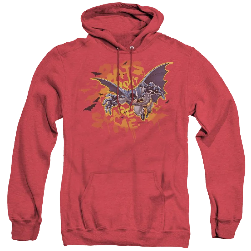 Dc Batman Bats Dont Scare Me - Heather Pullover Hoodie Over Sleeve Pullover