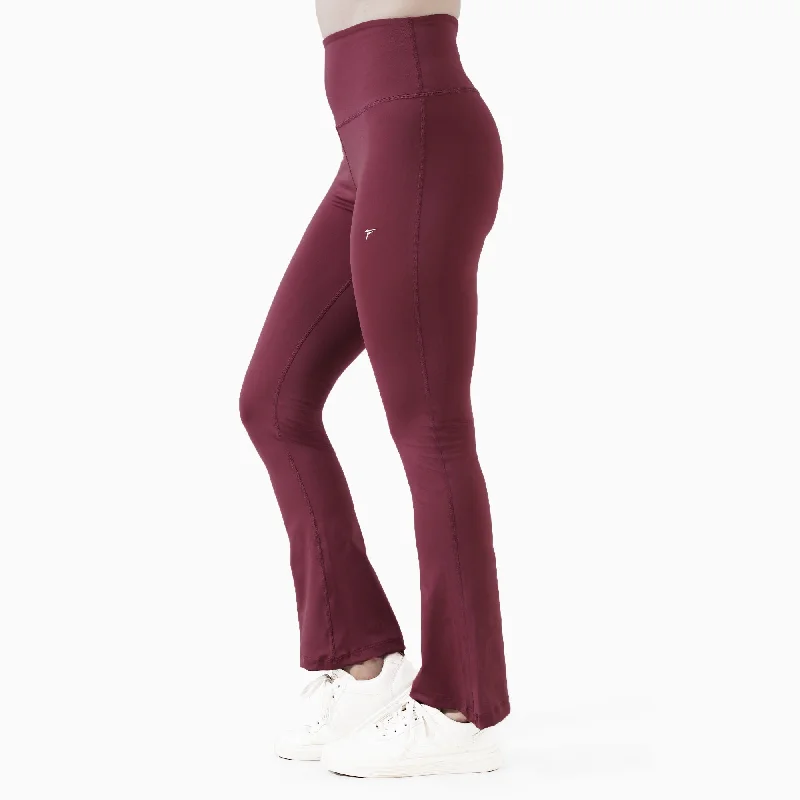Tf-Canyan Rose Premium Flare Leggings Trendy Spandex Leggings