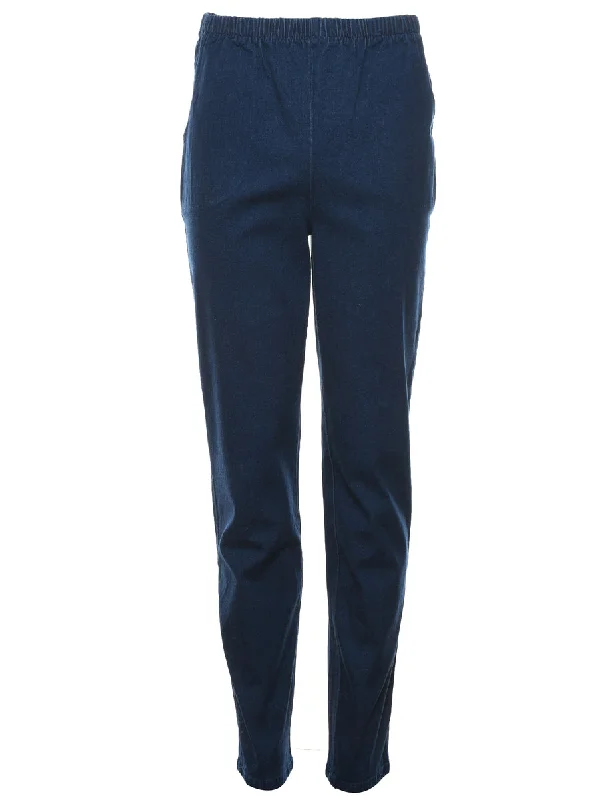 Dark Wash Denim Trousers - W26 L33 Trousers Exclusive Limited
