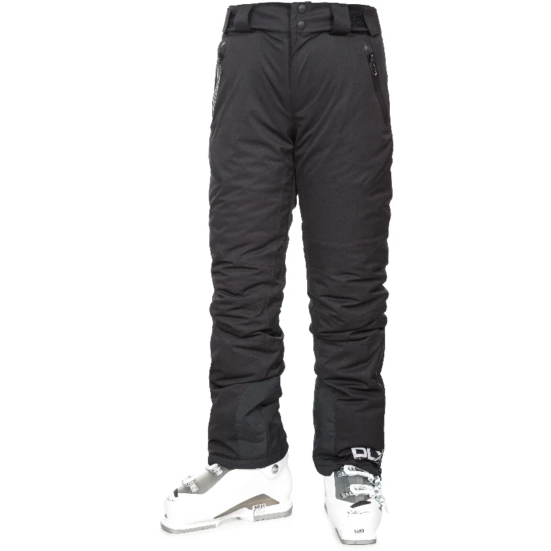 Trespass Women's DLX Waterproof Ski Trousers Marisol2 in Black Trousers Party Sparkling