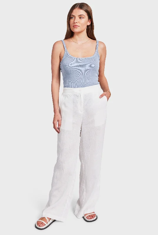 Linen Relaxed Trouser Trousers chic elegant